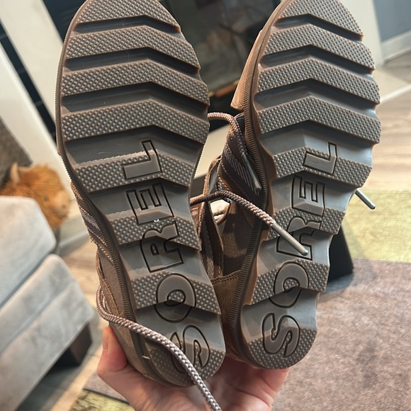 Sorel Women’s Joanie II Lace Wedge Sandals Taupe Brown Size 9.5 - Picture 5 of 7